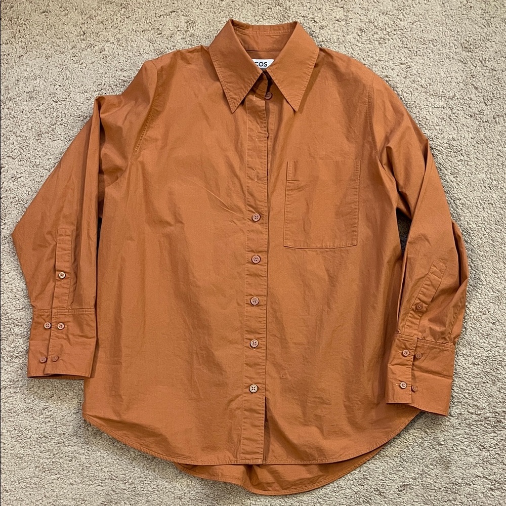 COS Women’s Rust Button Down Shirt